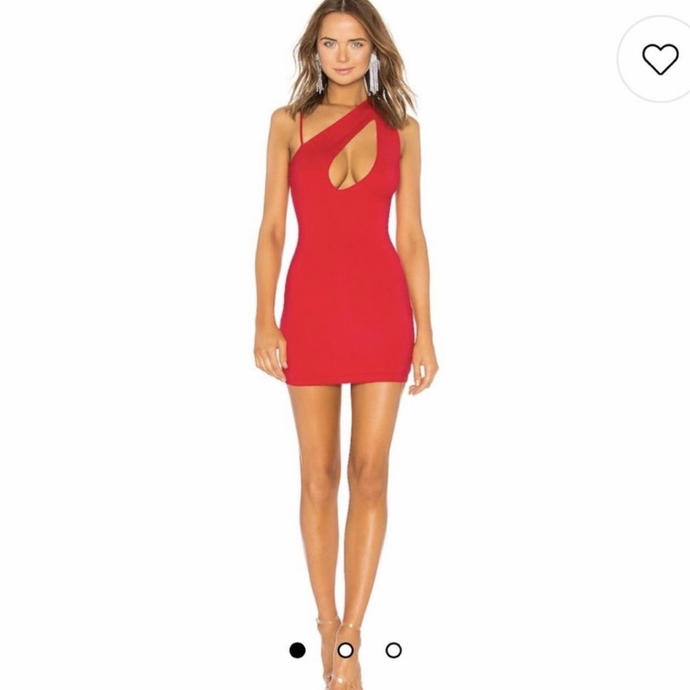 h:ours from revolve Safia Mini Dress in Lava Red Extra Small